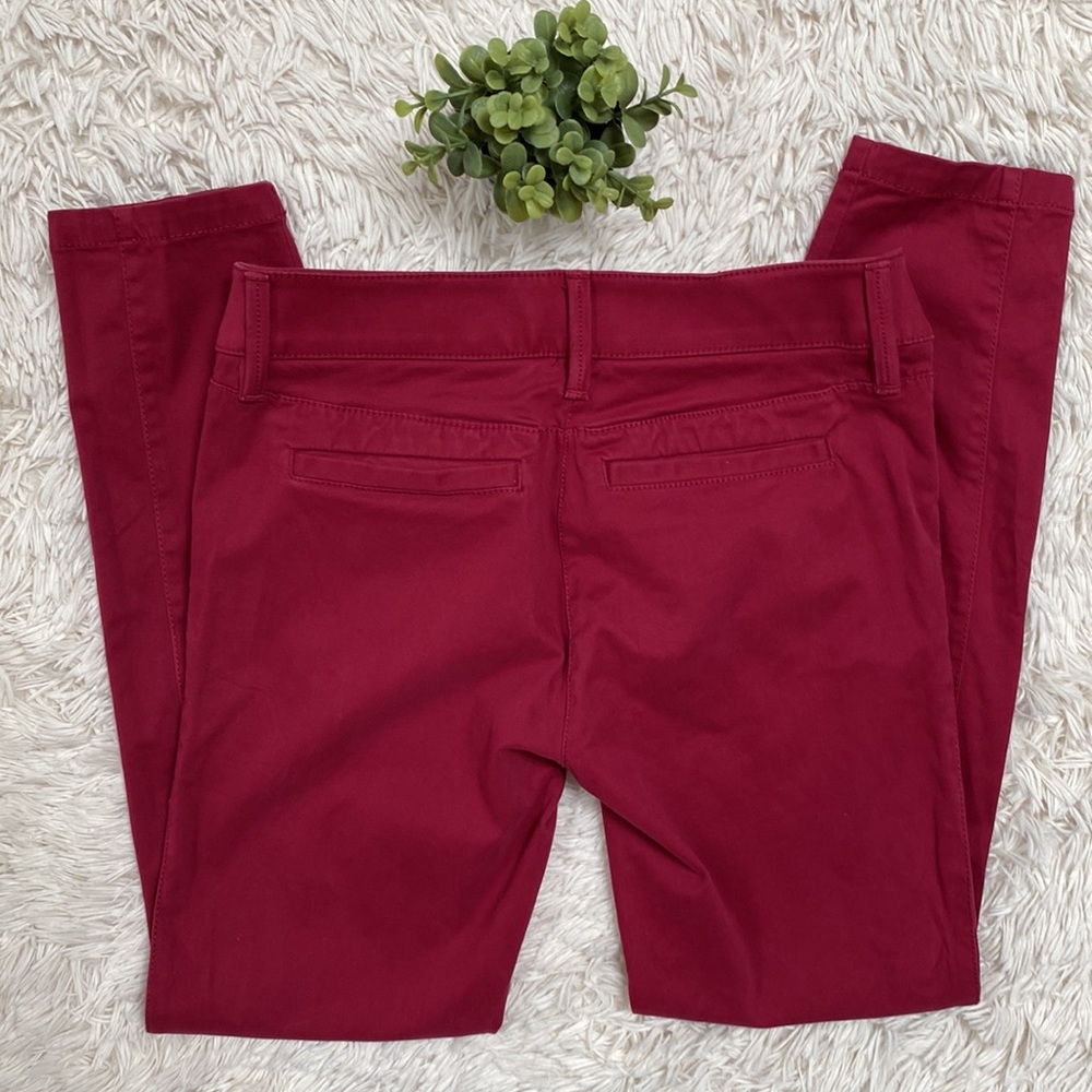 🎉HP🎉 Loft Ankle Pants 💗 Cranberry Red - Picture 6 of 14